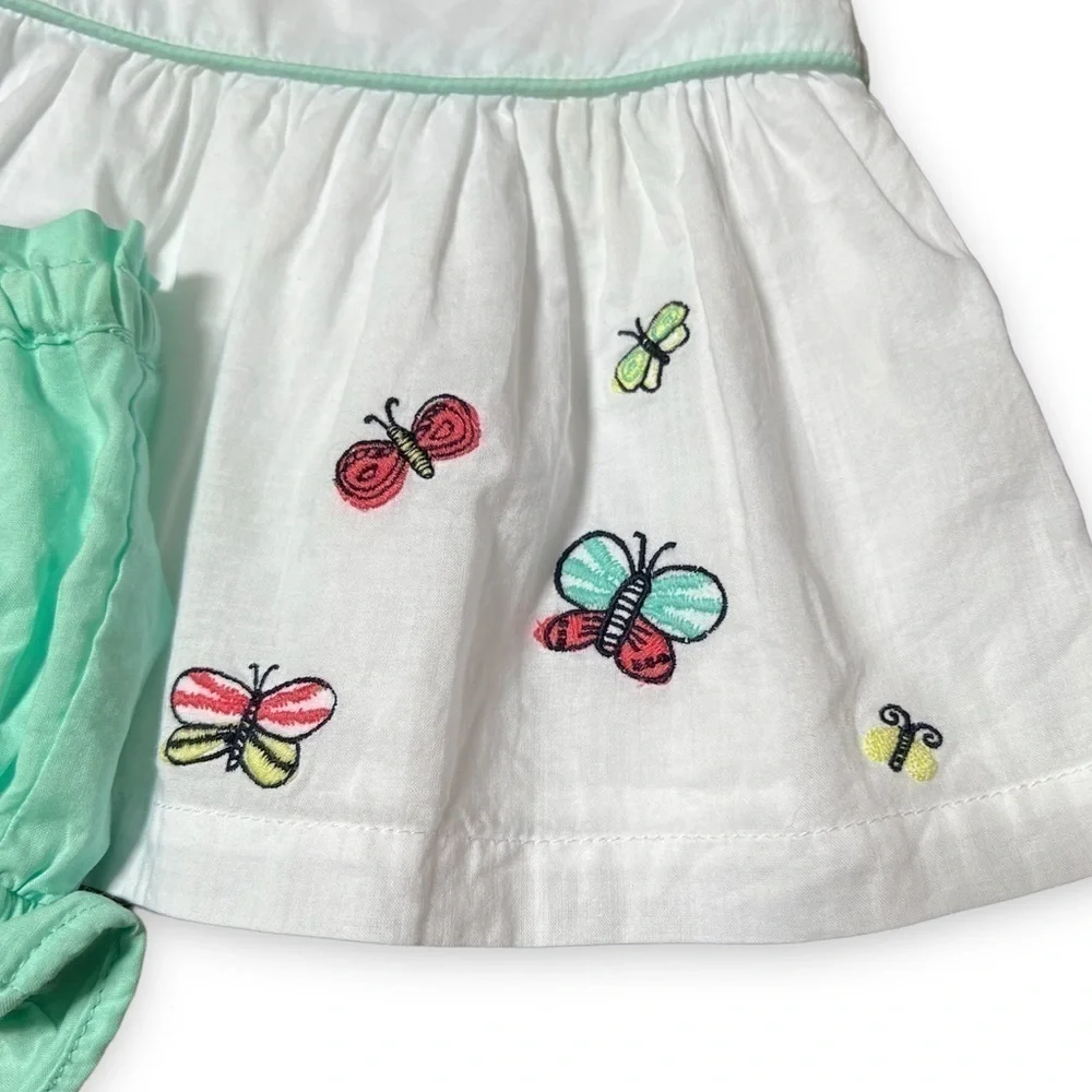 𝅺GYMBOREE Lakeside Stroll Butterfly Top‎ & Bloomers 0-3 mo